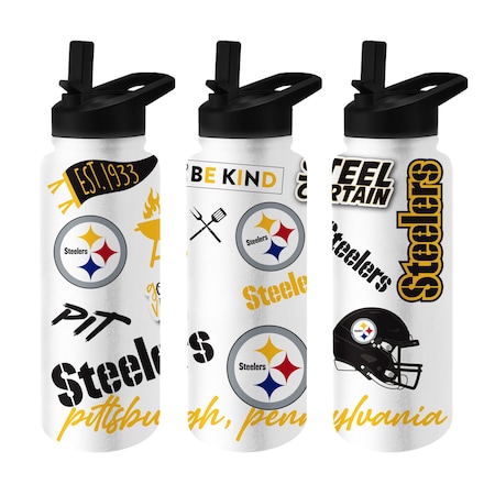 Logo Brands Pittsburgh Steelers 34oz Native Quencher Bottle 625-S34QB-63